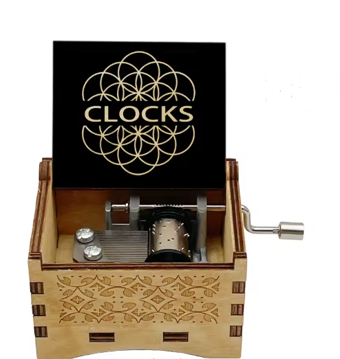 Caja de música Coldplay "Clocks"