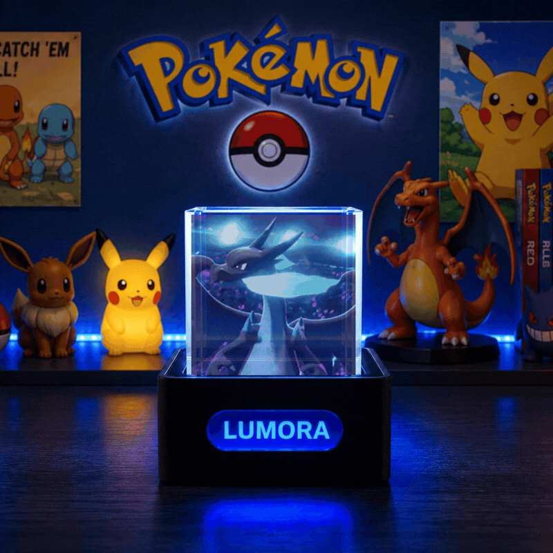 Cubo de animaciónes holográficas